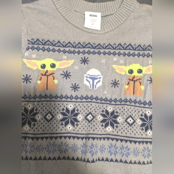 Jumping Beans Star Wars Toddler Boys Christmas Knit Sweater - Picture 2 of 6